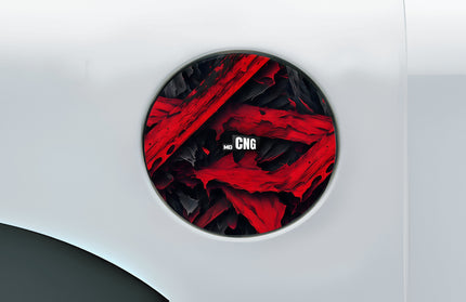 Devil_red Fuel Cap Wrap for Cars