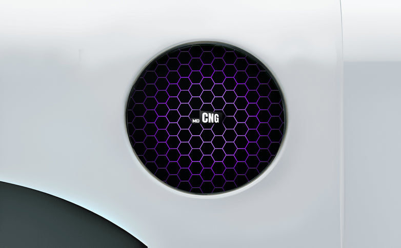 Midnight Matrix Fuel Cap Wrap for Cars