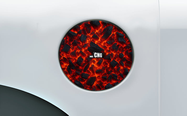 Molten Rage Fuel Cap Wrap for Cars