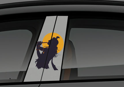 Radhe Radhe window pillar wrap for cars 
