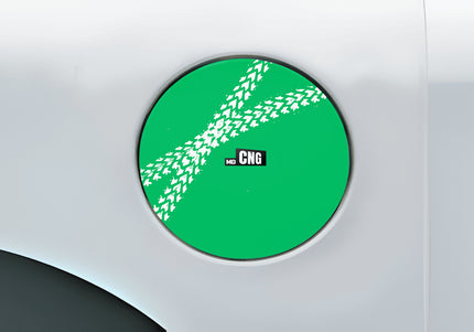 Track Green Fuel Cap Wrap for Cars