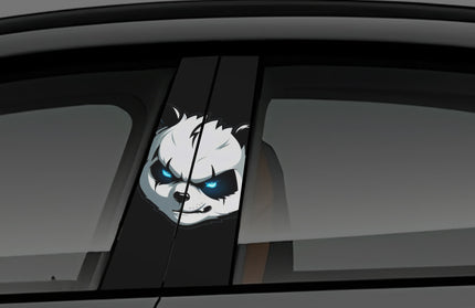 Angry Panda window pillar wrap for cars