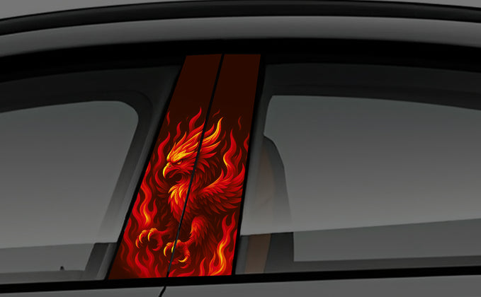 ash born window pillar wrap for cars