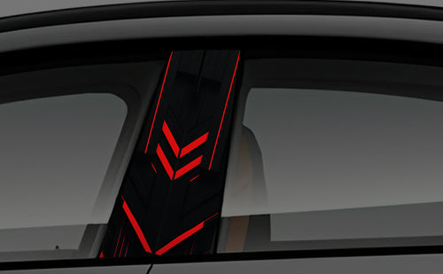 Code Red Window Pillar Wrap for Cars