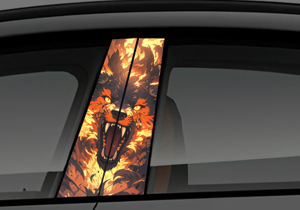 fire-wolf-window-pillar-wrap-for-cars