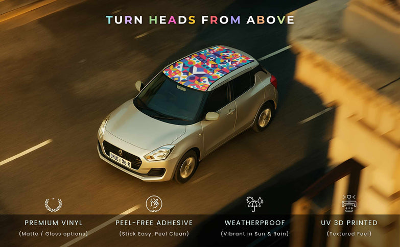 Angry Panda Wrap for Roof Top for Cars
