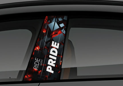 pride window pillar wrap for cars