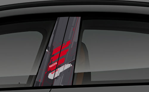 Racing Pulse Window Pillar Wrap for Cars